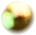 gold ball floating